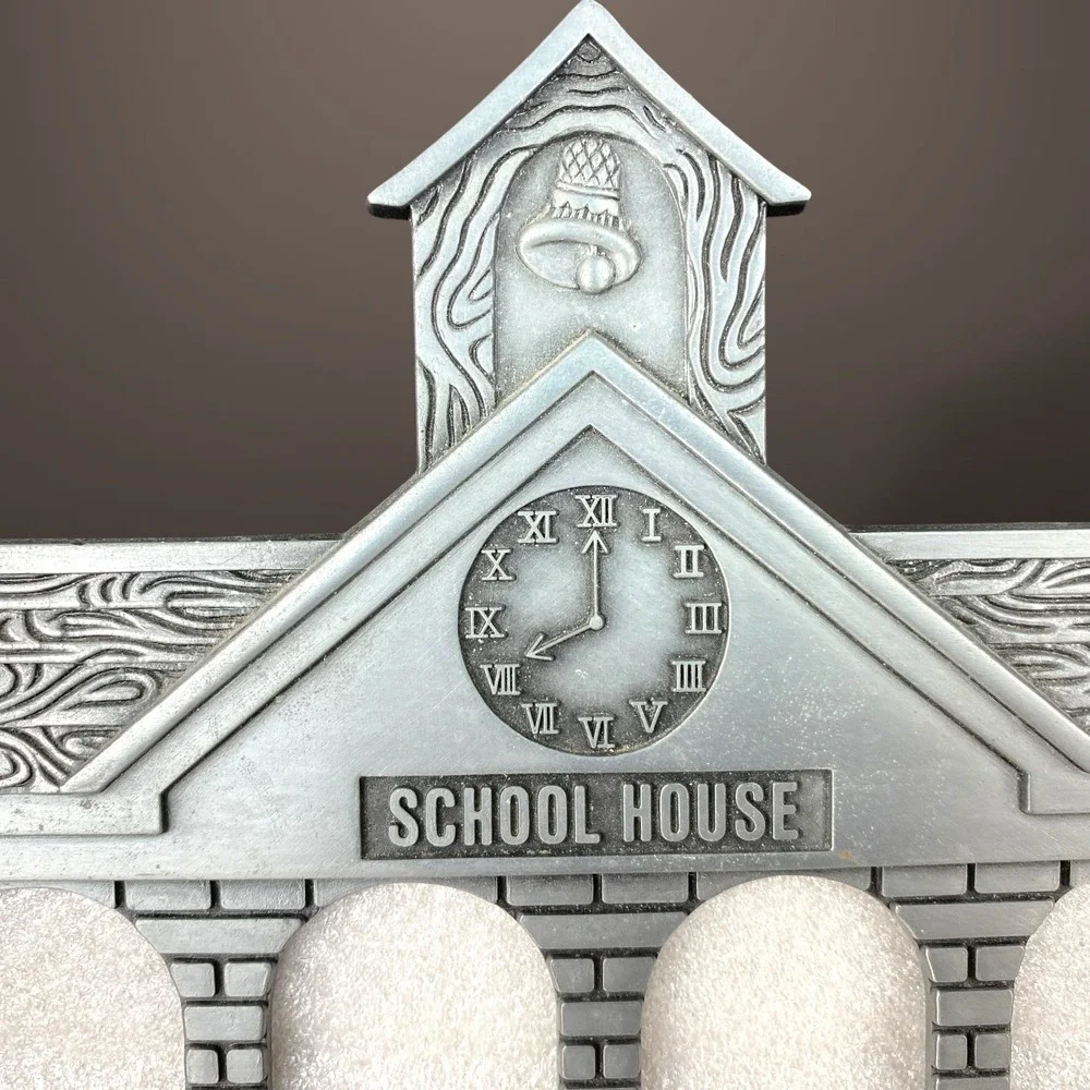 School House Metal Photo Frame Wall Hanging 12 Grades 1990s Price One, Two Avail